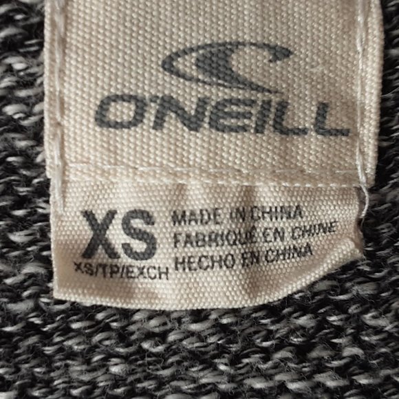 O'Neil Heather Grey Cotton Long Boyfriend Fit Cardigan XS - Picture 12 of 12